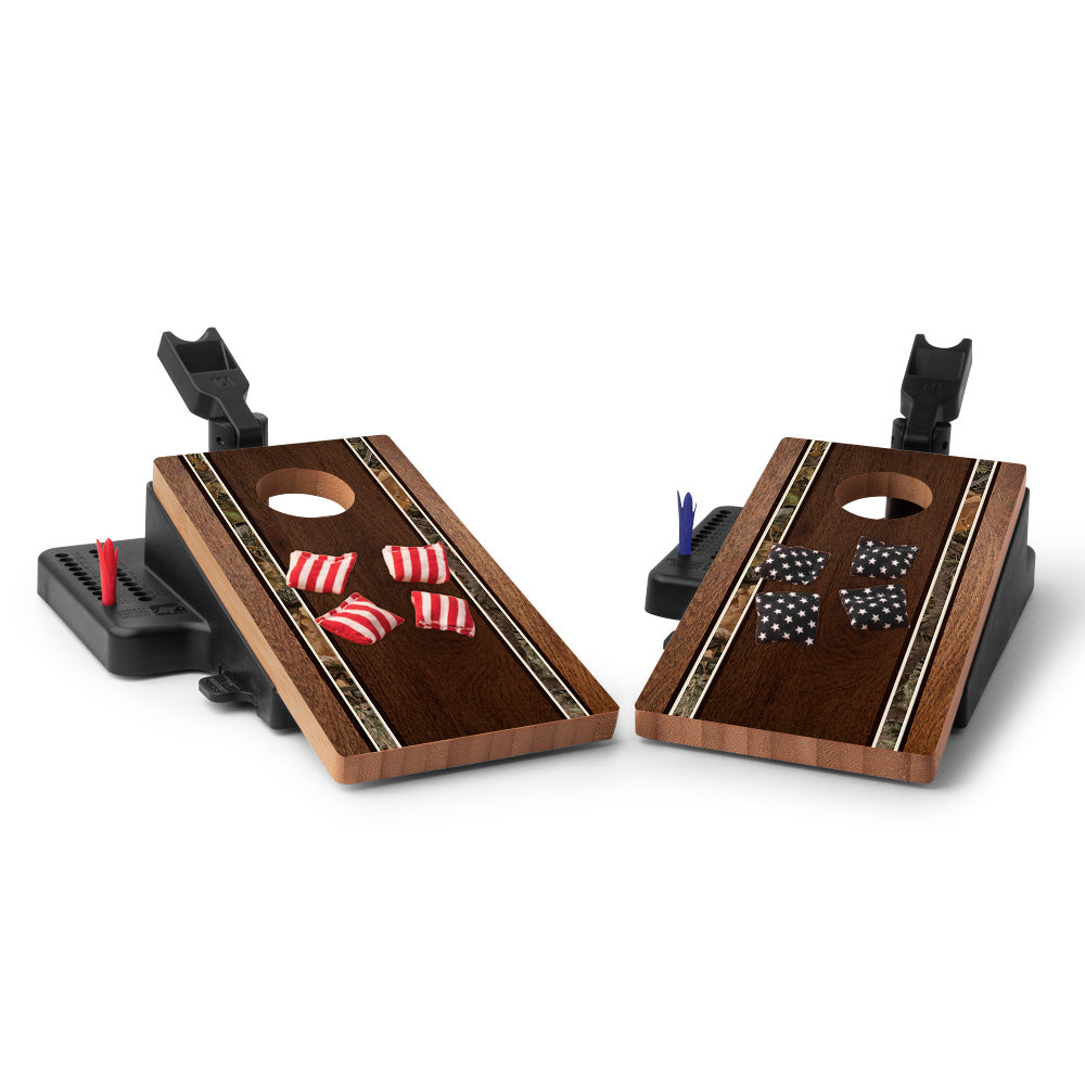 Classic Stripes Camouflage Double Chuck Mini Cornhole Tabletop Game