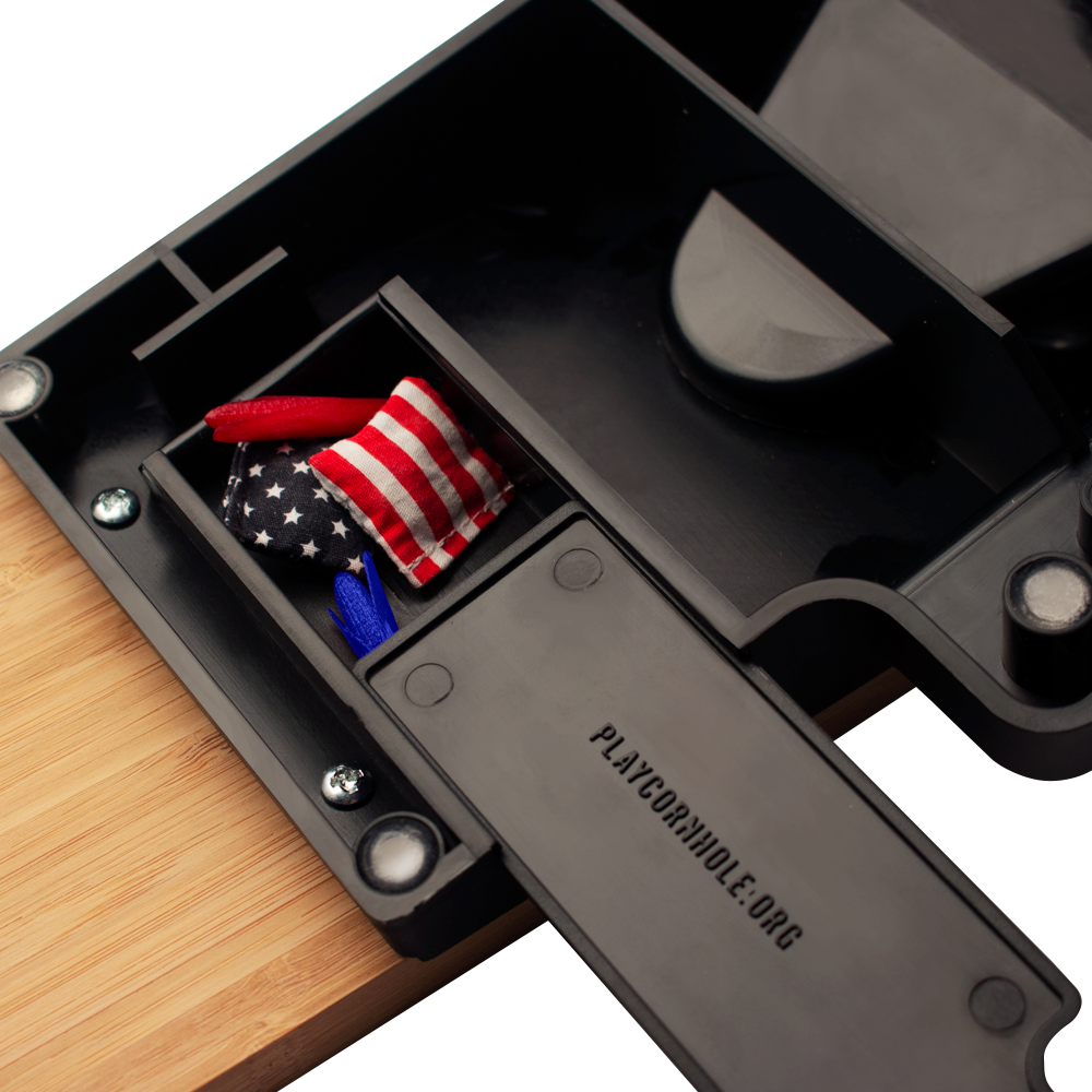 Wooden American Flag Double Chuck Mini Cornhole Tabletop Game