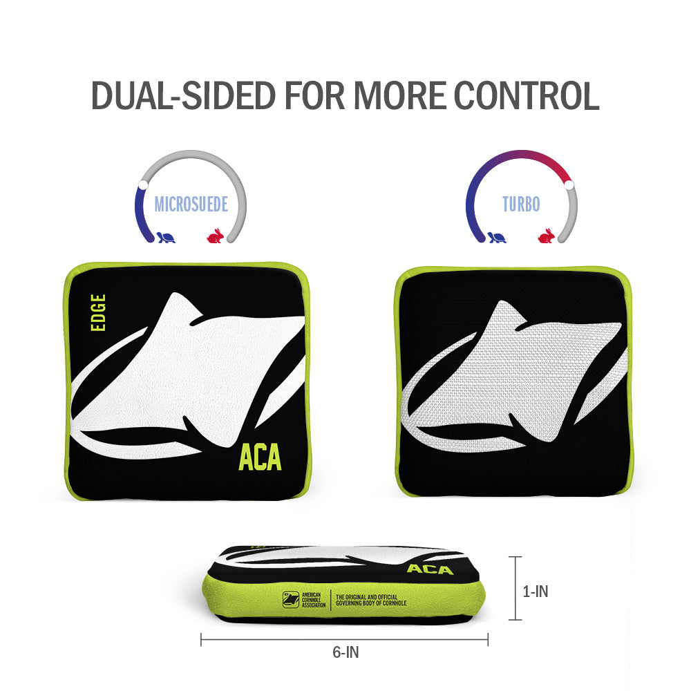 White ACA Logo Synergy Edge Cornhole Bags