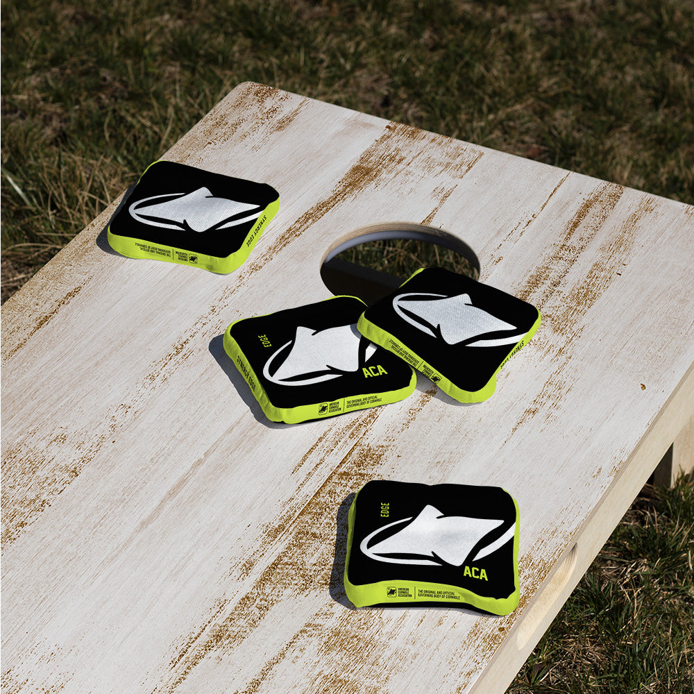 White ACA Logo Synergy Edge Cornhole Bags