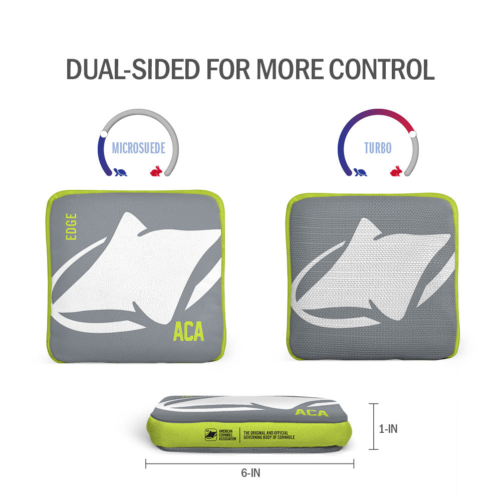 White ACA Logo Synergy Edge Cornhole Bags
