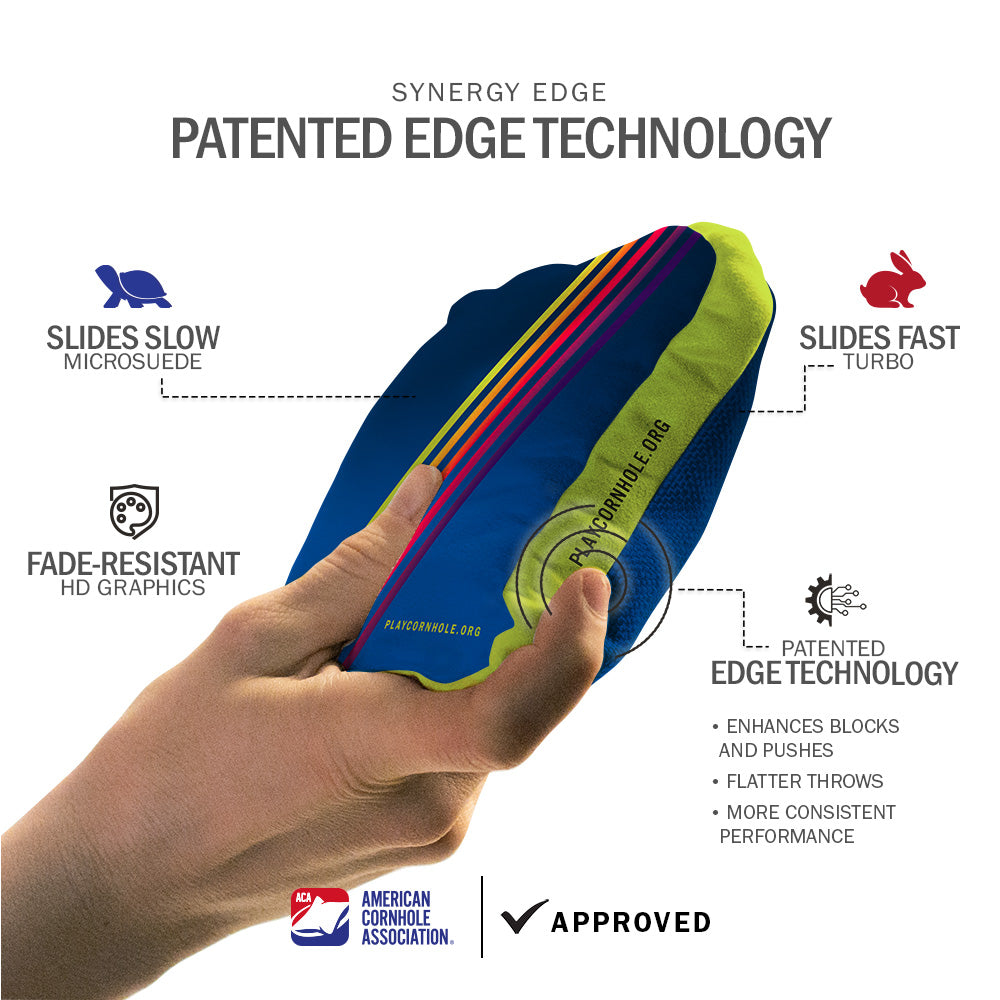 Retro Stripes Synergy Edge Cornhole Bags