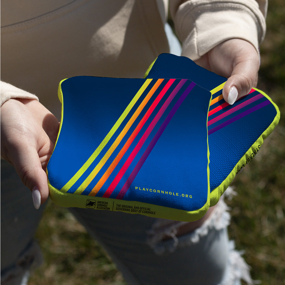 Retro Stripes Synergy Edge Cornhole Bags