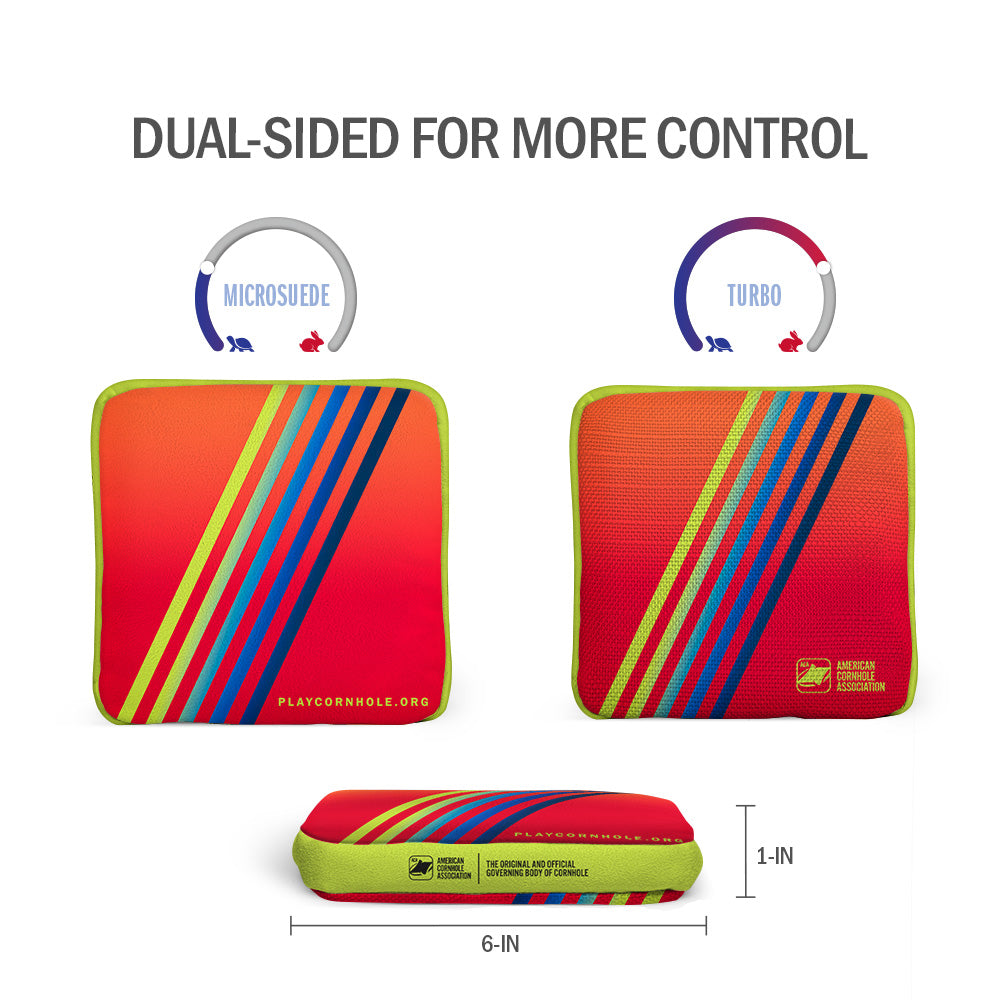 Retro Stripes Synergy Edge Cornhole Bags
