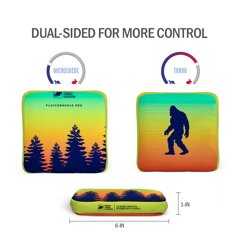 Retro Sasquatch Synergy Touring Pro Cornhole Bags