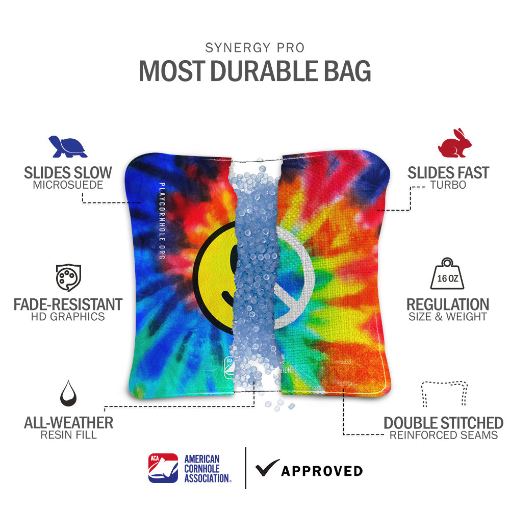 Tie-Dye Synergy Pro Cornhole Bags