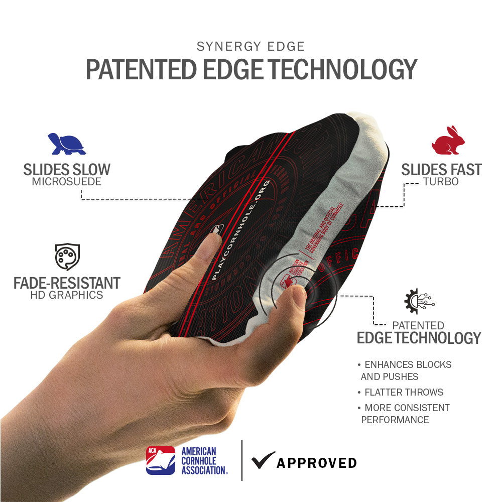 Athletic Red Synergy Edge Cornhole Bags