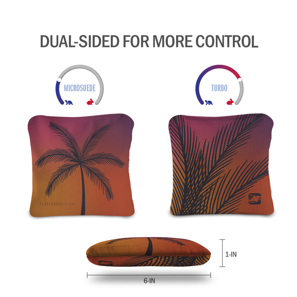 Tropical Sunset Synergy Pro Cornhole Bags