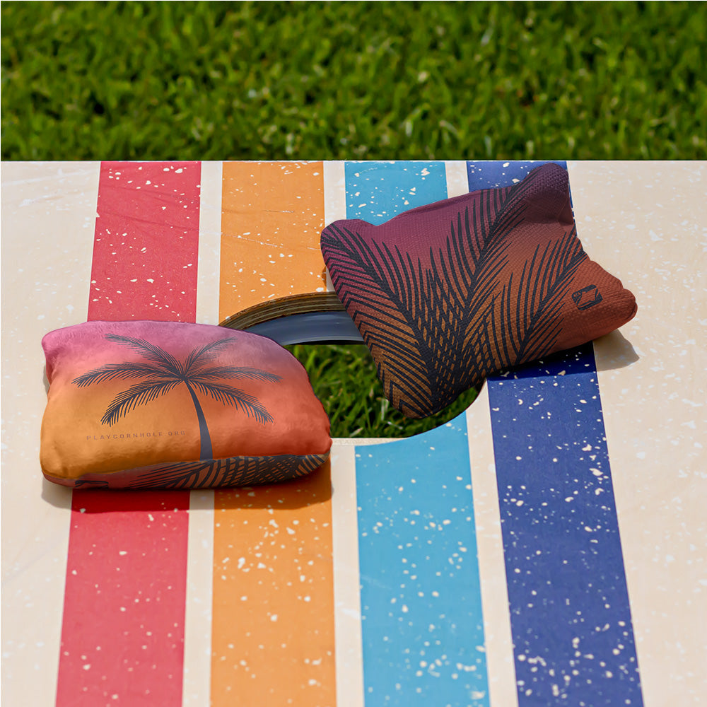 Tropical Sunset Synergy Pro Cornhole Bags