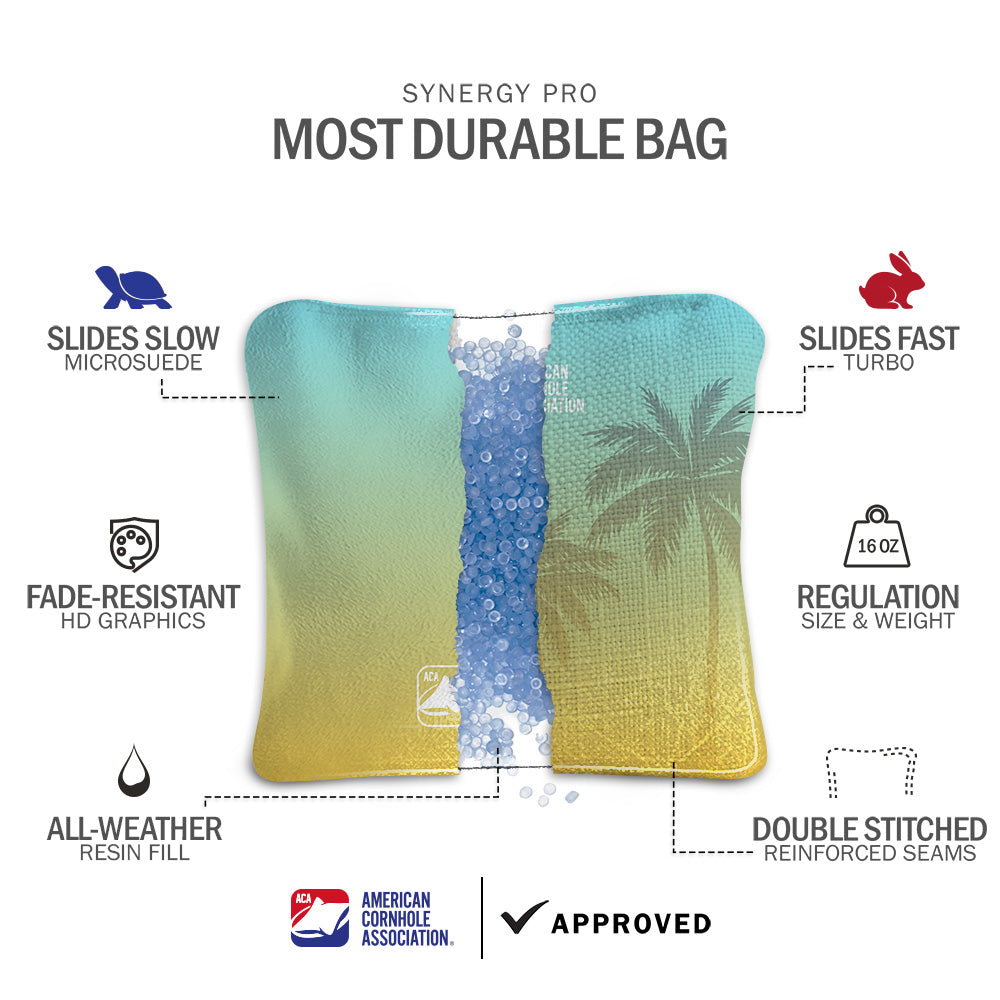 Tropical Sunrise Synergy Pro Cornhole Bags