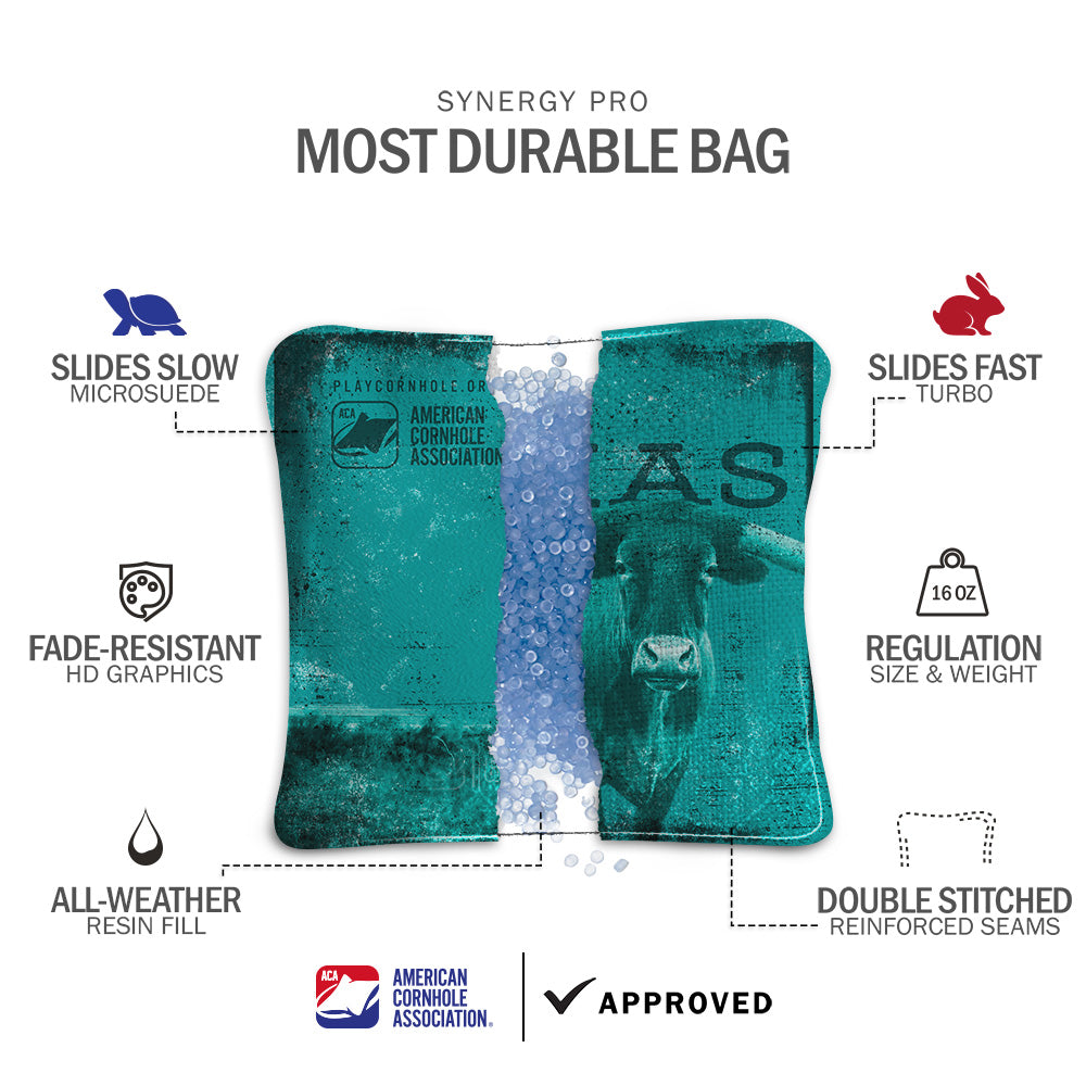 Texas Longhorn Synergy Pro Cornhole Bags