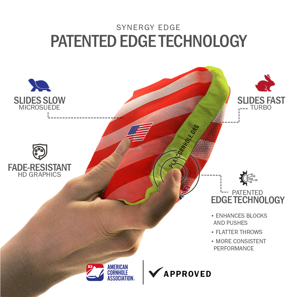 Stars and Stripes Synergy Edge Cornhole Bags