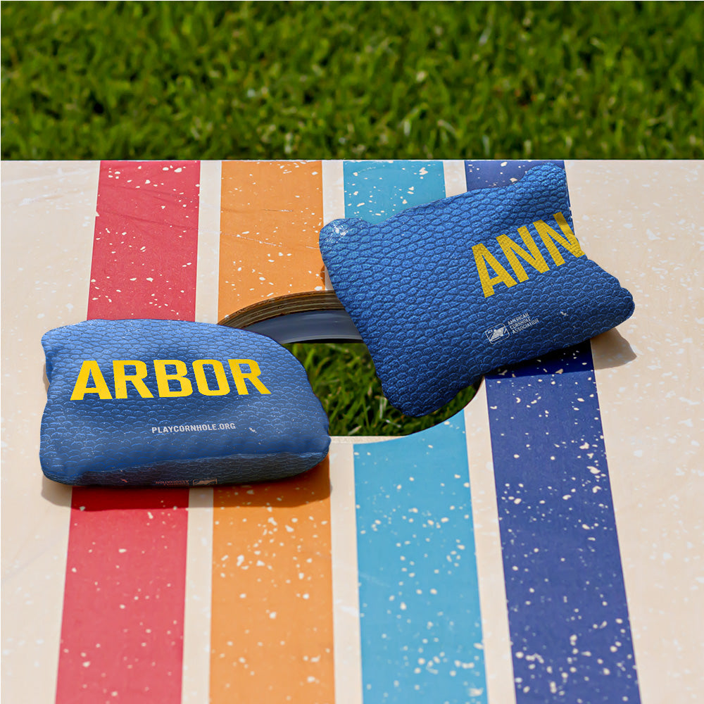 Ann Arbor Collegiate Gameday Synergy Pro Cornhole Bags