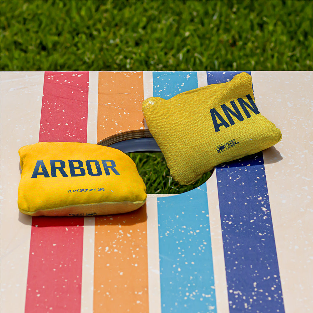 Ann Arbor Collegiate Gameday Synergy Pro Cornhole Bags