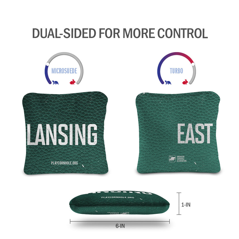 East Lansing Collegiate Gameday Synergy Pro Cornhole Bags