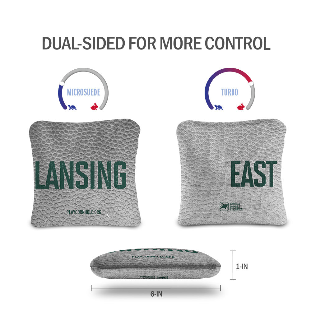 East Lansing Collegiate Gameday Synergy Pro Cornhole Bags