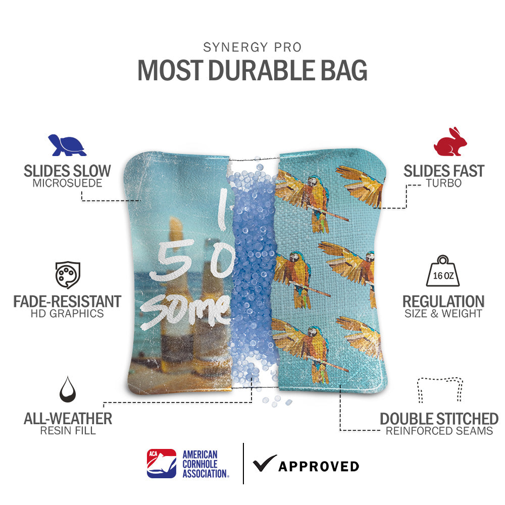 5 O'Clock Somewhere Synergy Pro Cornhole Bags