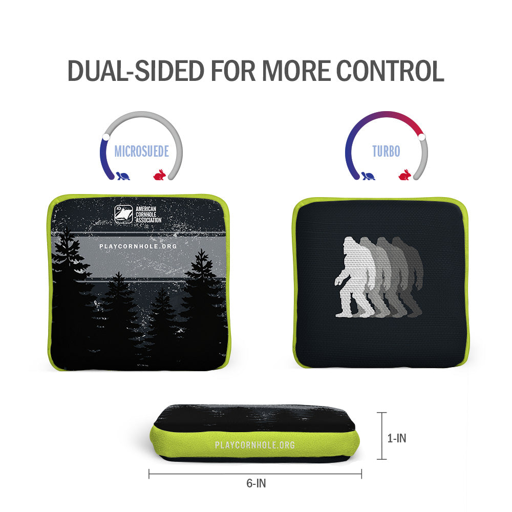 Sasquatch in the Dark Synergy Touring Pro Cornhole Bags