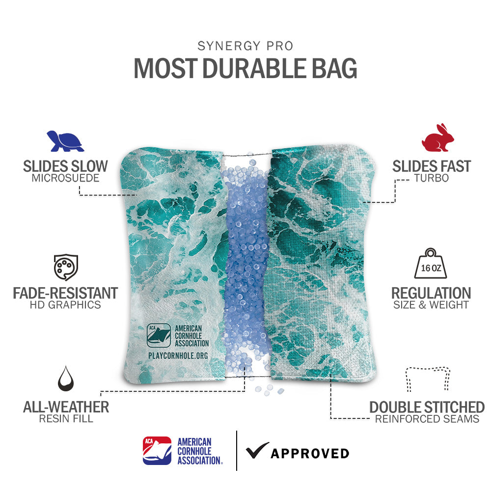 Tropical Sea Synergy Pro Cornhole Bags
