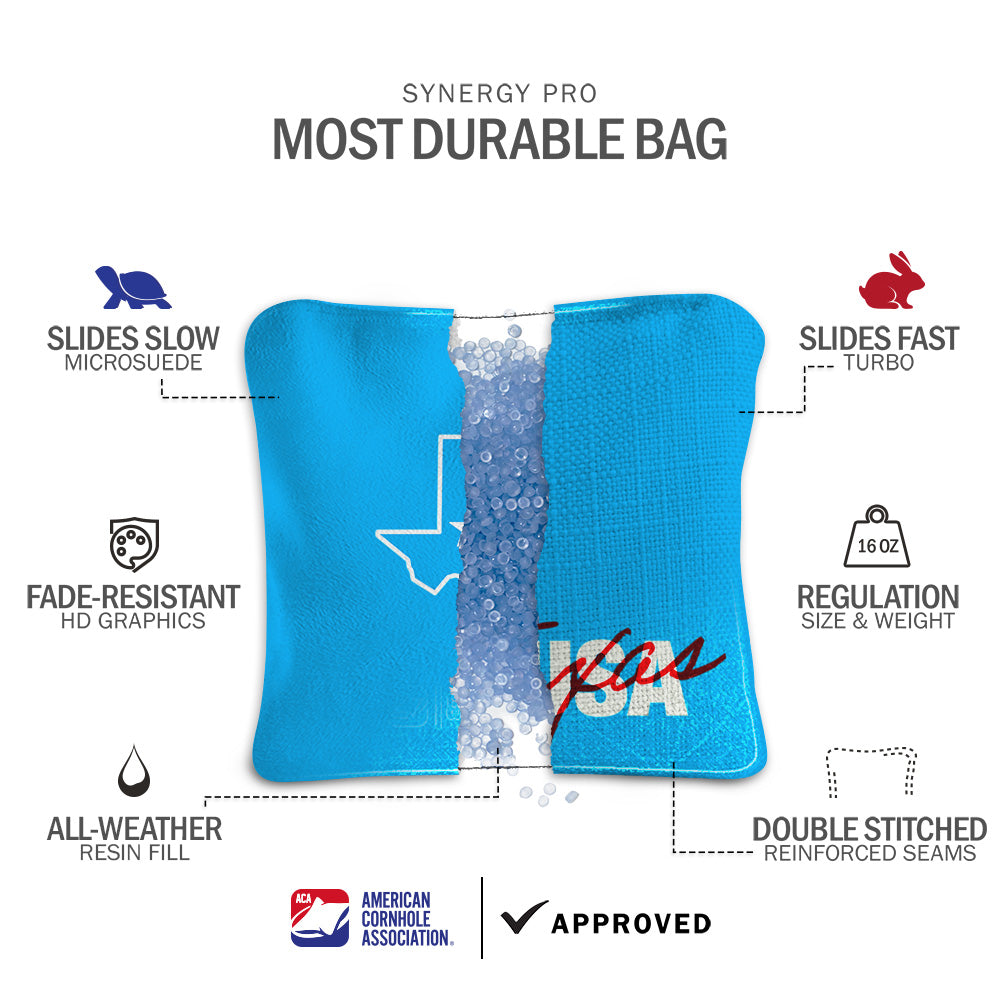 Retro Texas Synergy Pro Cornhole Bags