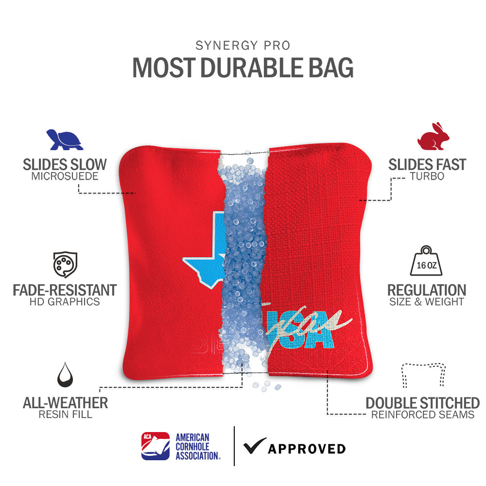Retro Texas Synergy Pro Cornhole Bags