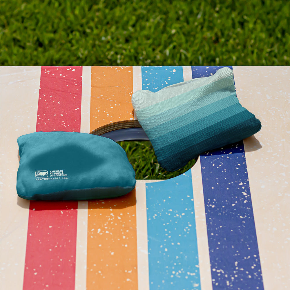 Ombre Stripes Synergy Pro Cornhole Bags