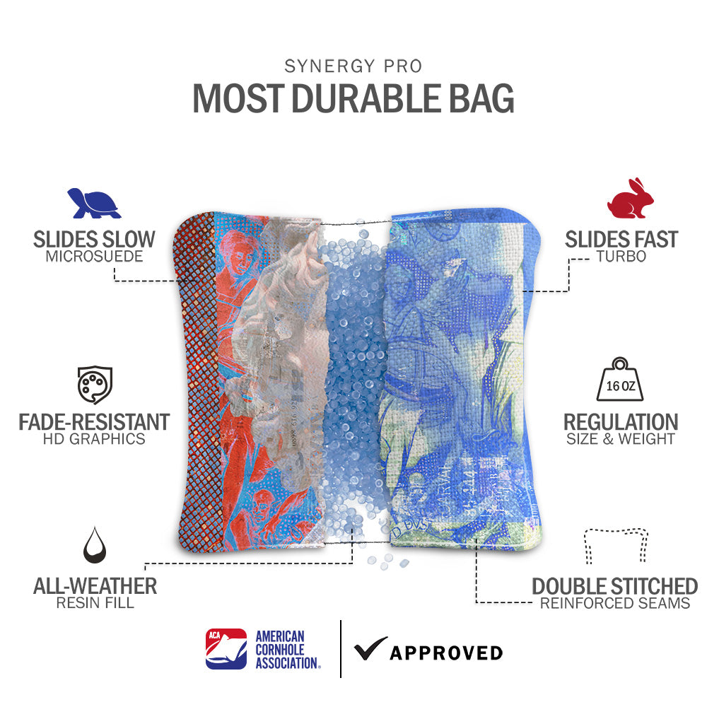 Roman Grunge Synergy Pro Cornhole Bags