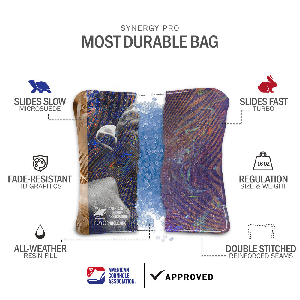 Roman Grunge Synergy Pro Cornhole Bags