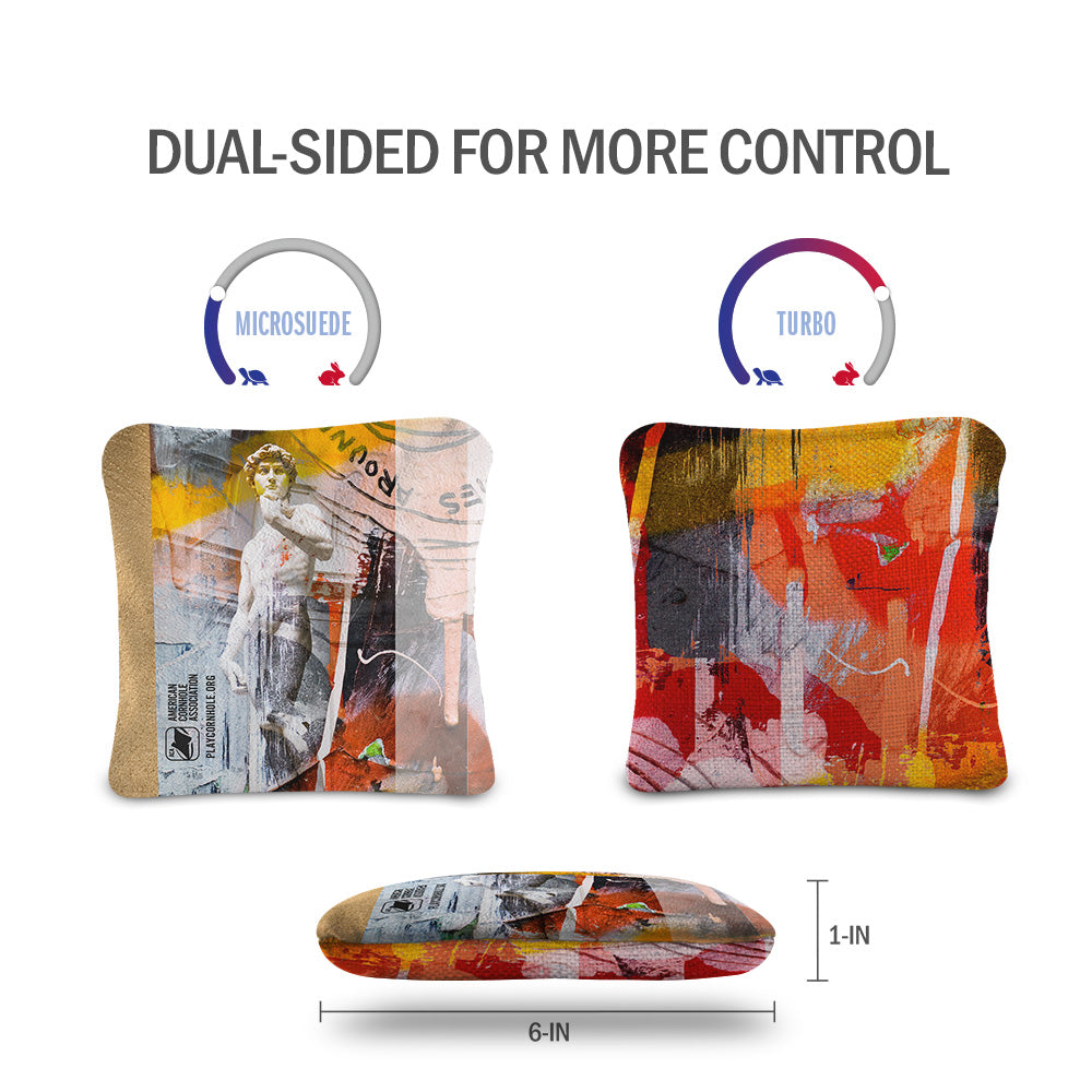 Roman Grunge Synergy Pro Cornhole Bags