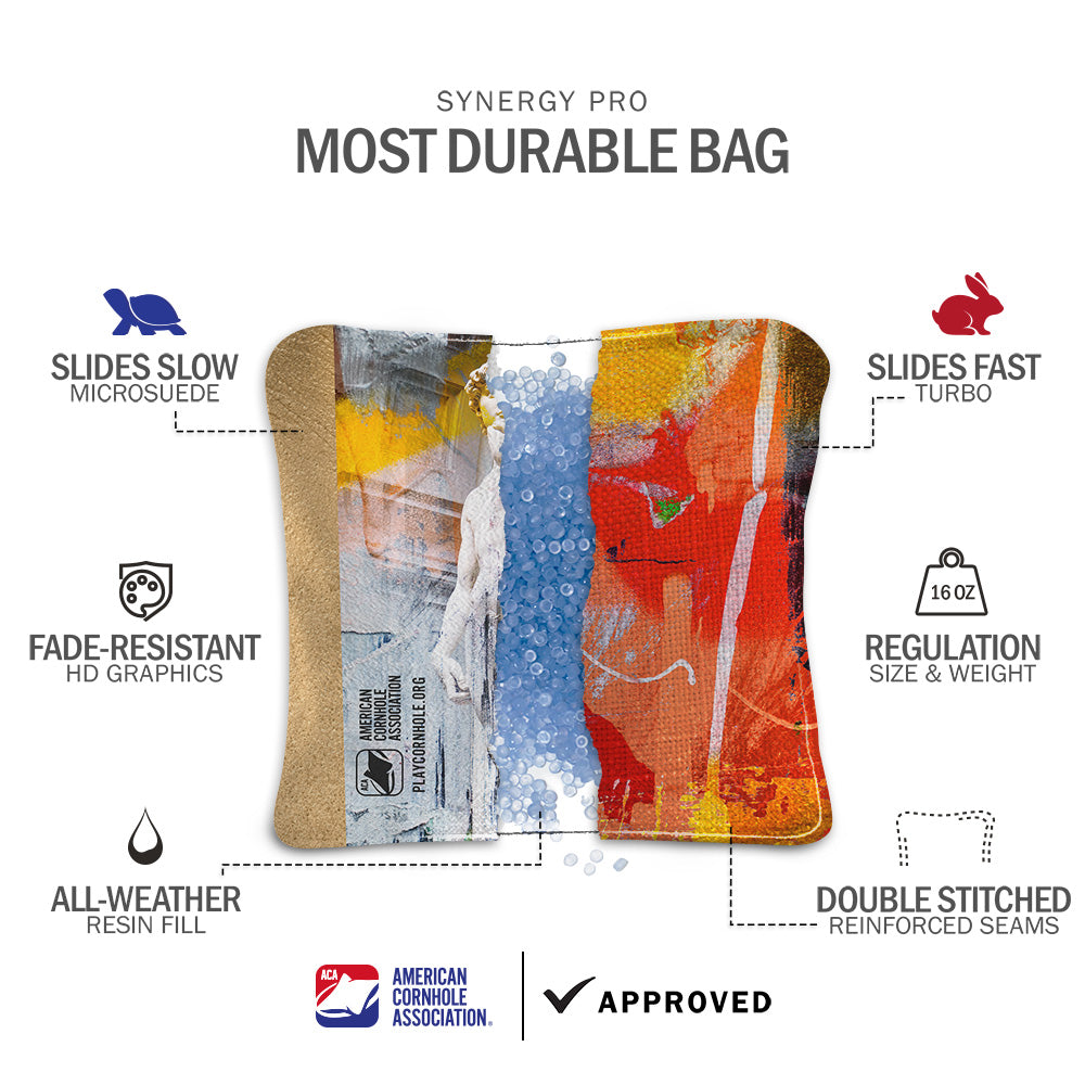 Roman Grunge Synergy Pro Cornhole Bags