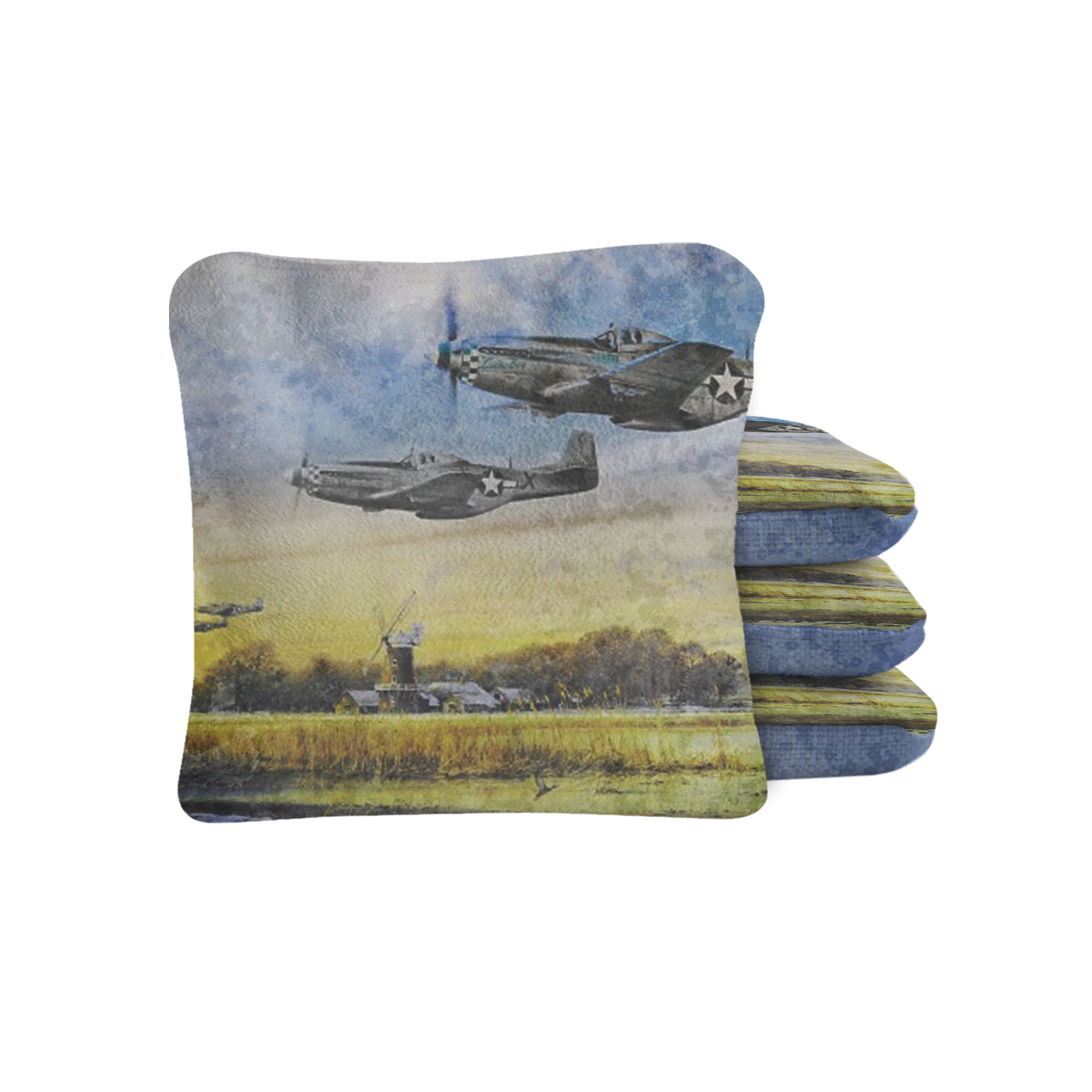 Vintage Flying Bomber Synergy Pro Cornhole Bags