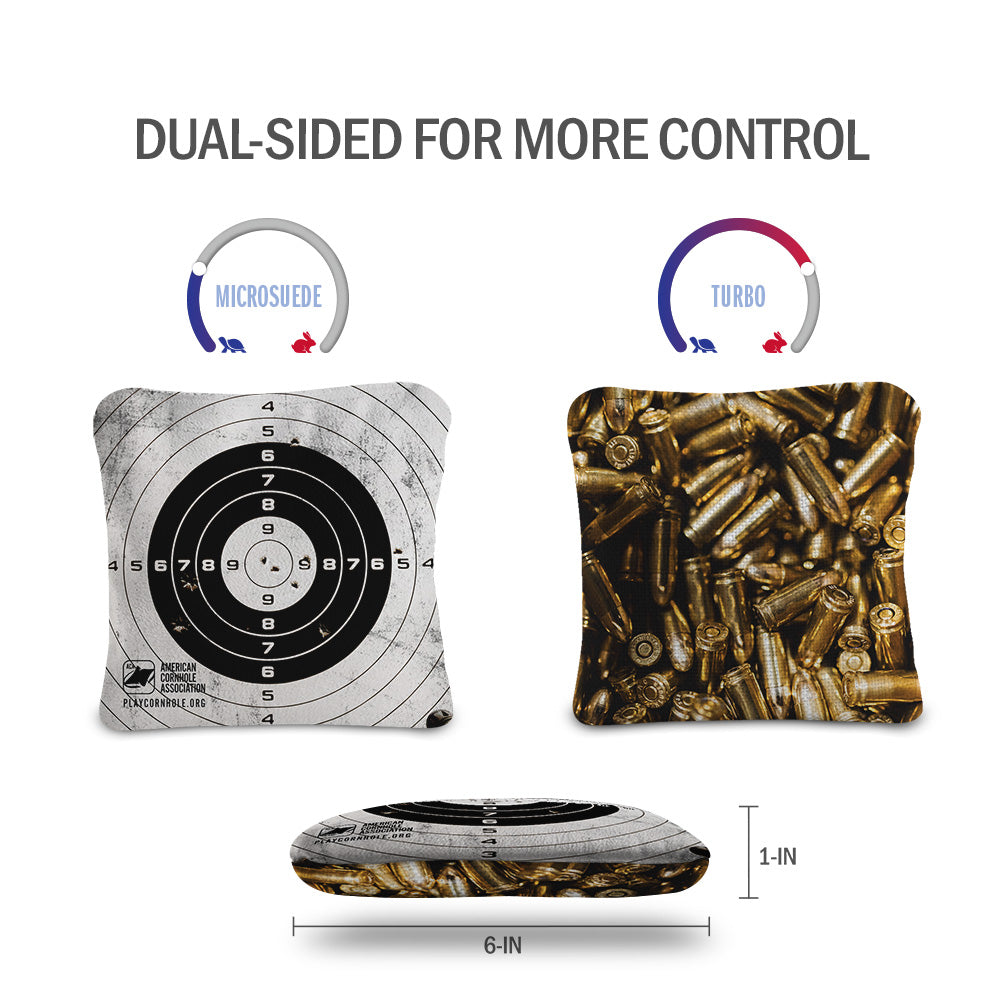 Target with Shells Synergy Pro Cornhole Bags