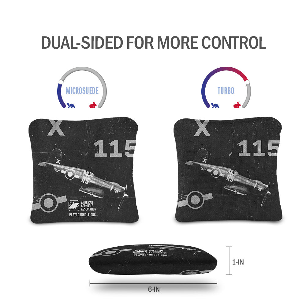 Distressed Bomber 115 Synergy Pro Cornhole Bags