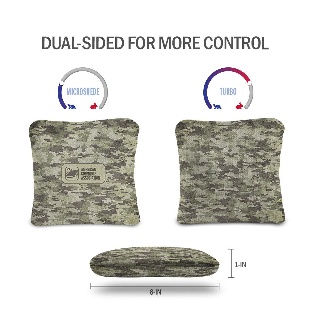 Faded Camouflage Synergy Pro Cornhole Bags
