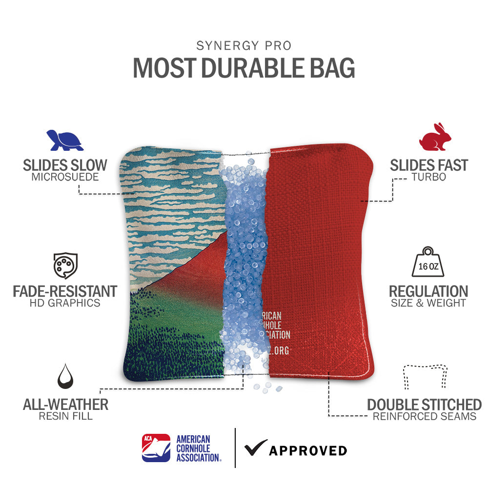 Katsushika Hokusai's Fine Wind, Clear Morning Synergy Pro Cornhole Bags