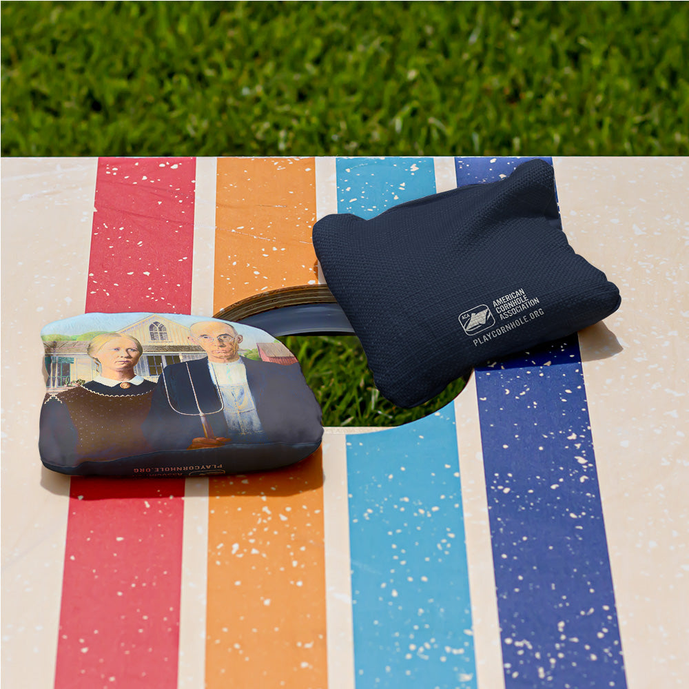 Grant Wood's American Gothic Synergy Pro Cornhole Bags