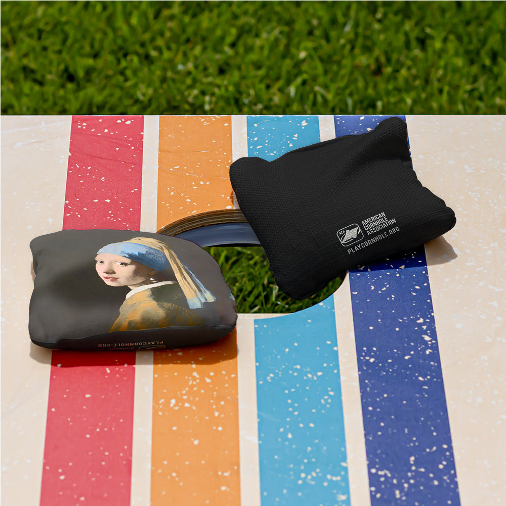 Vermeer's Girl With Pearl Earring Synergy Pro Cornhole Bags