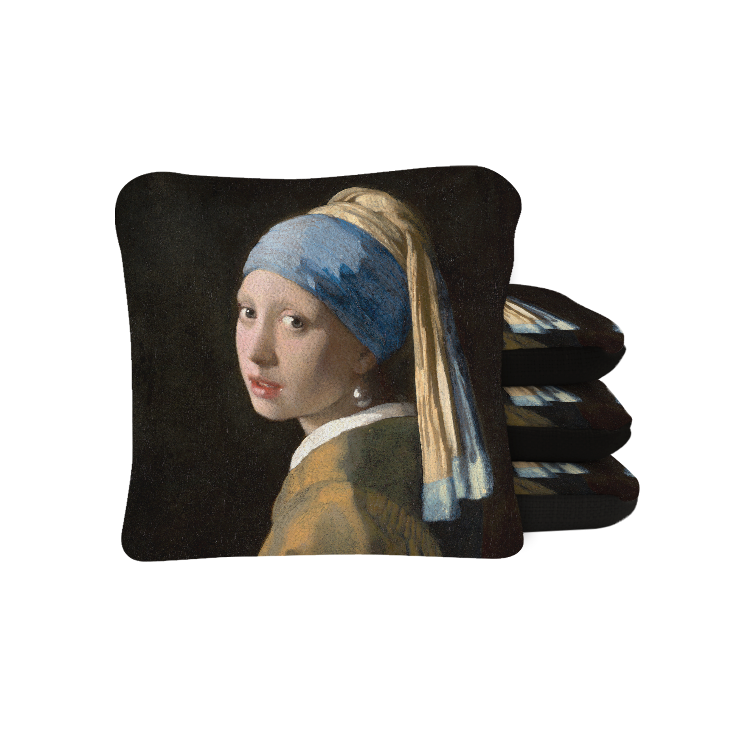 Vermeer's Girl With Pearl Earring Synergy Pro Cornhole Bags