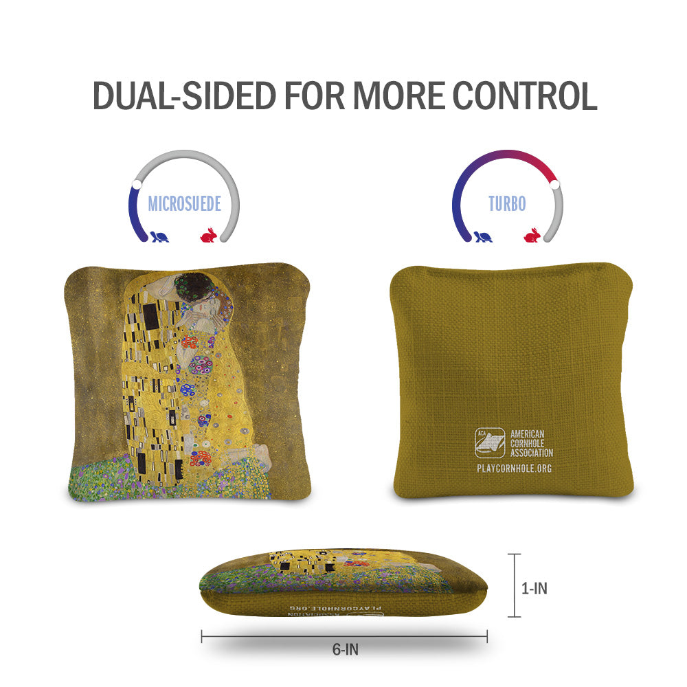 The Kiss by Gustav Klimt Synergy Pro Cornhole Bags