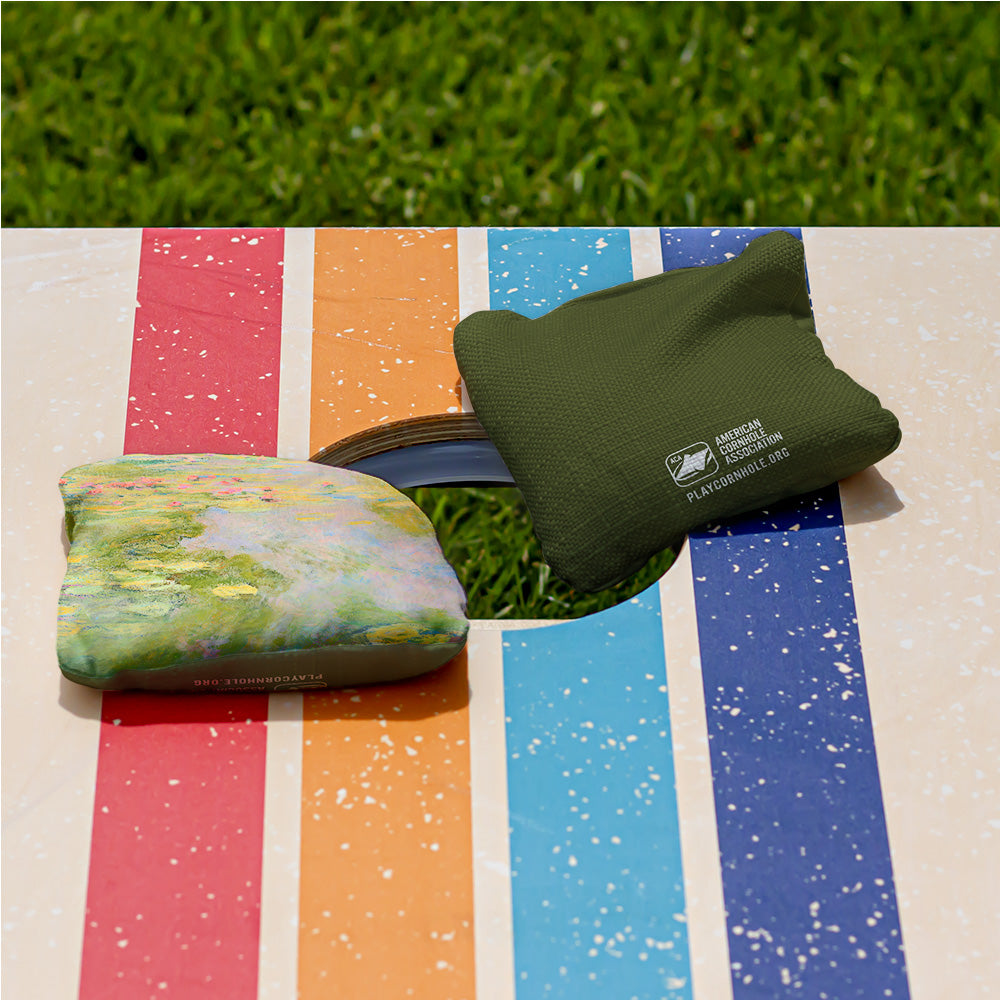 Claude Monet Water Lilies Synergy Pro Cornhole Bags