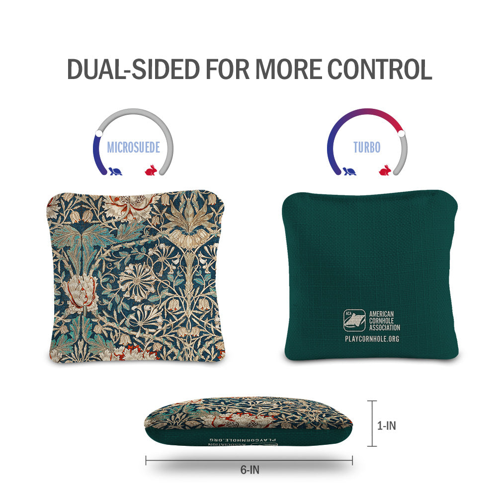 William Morris Honeysuckle Synergy Pro Cornhole Bags