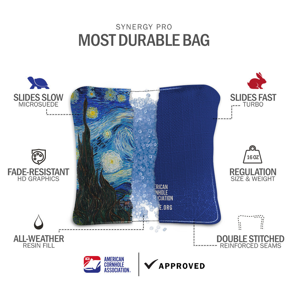 Van Gogh Starry Night Synergy Pro Cornhole Bags