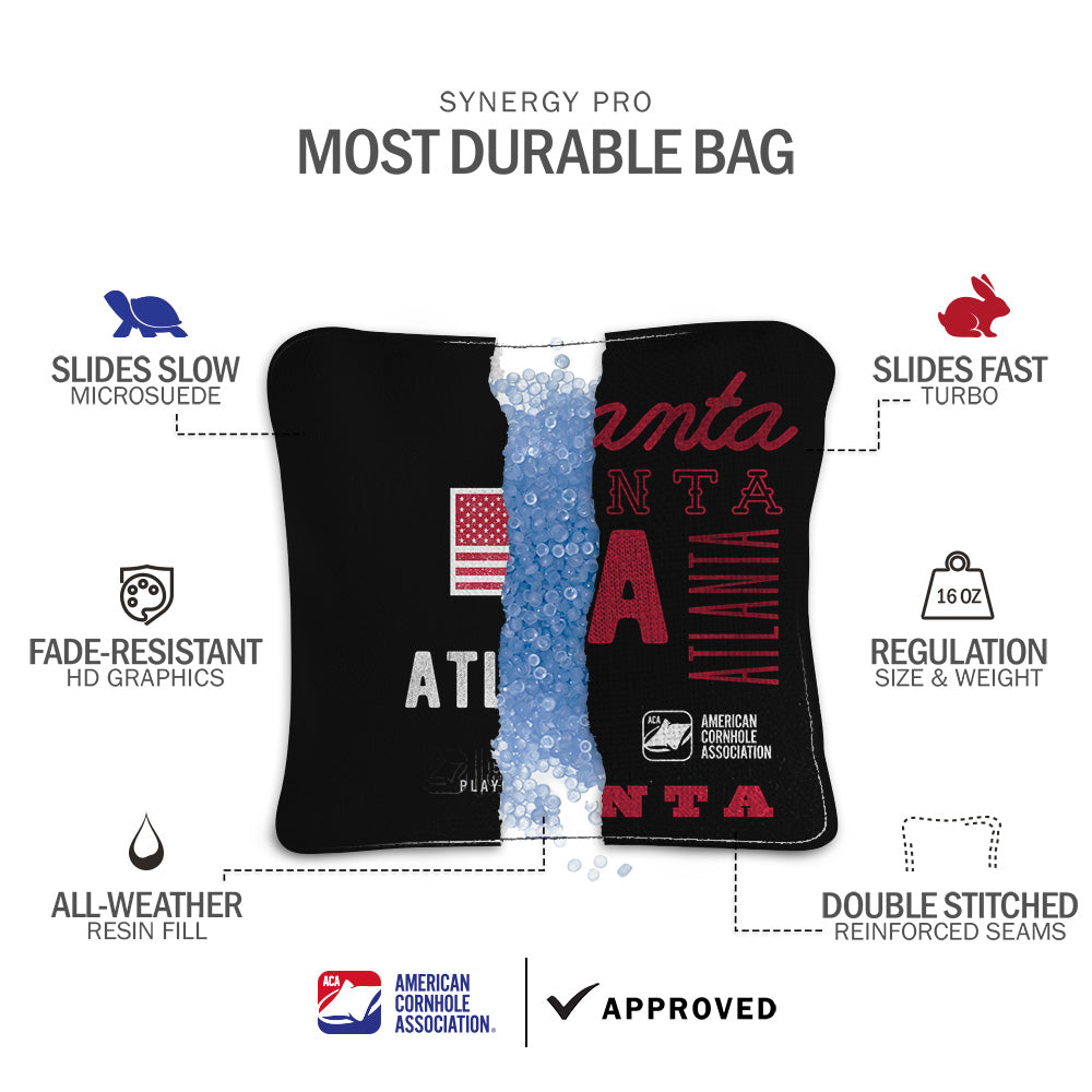 Atlanta Football Vintage Gameday Synergy Pro Cornhole Bags