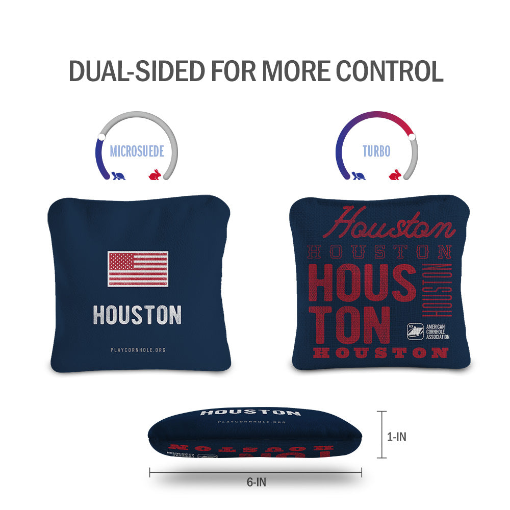 Houston Football Vintage Gameday Synergy Pro Cornhole Bags