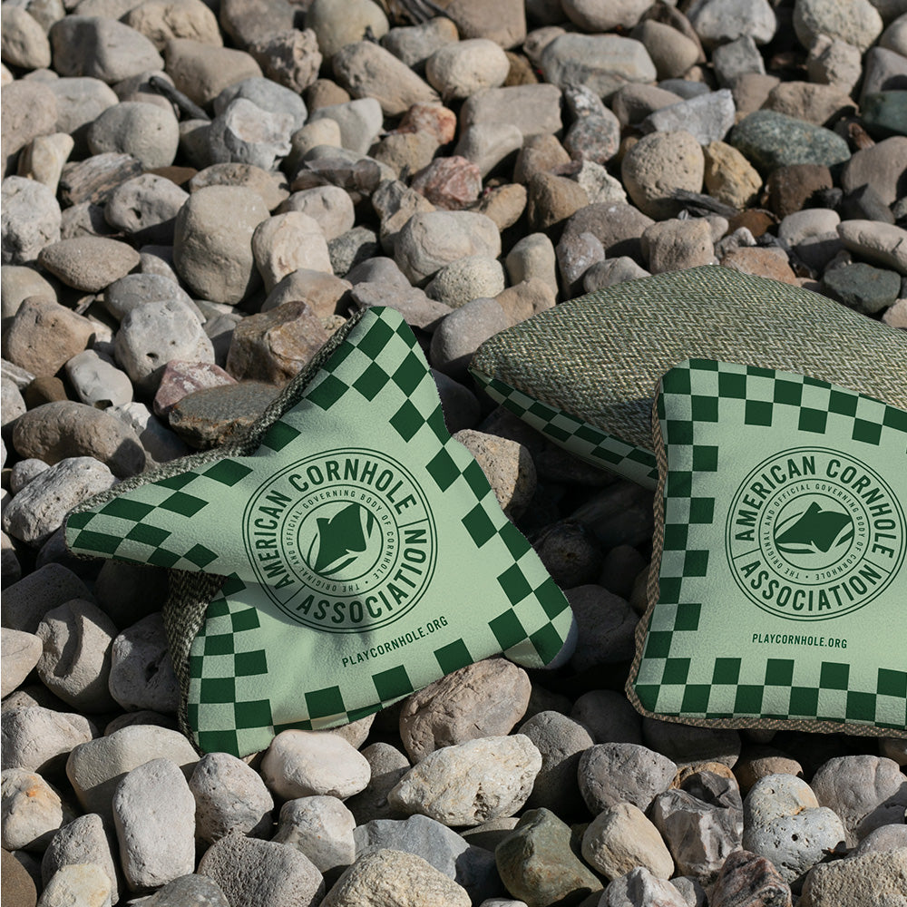Checkered ACA Badge Synergy Soft Cornhole Bags
