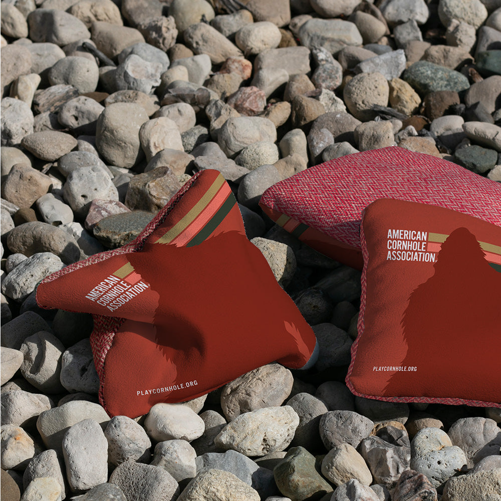 ACA Retro Sasquatch Stripes Synergy Soft Cornhole Bags