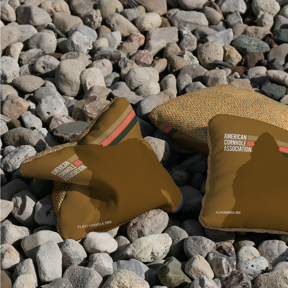ACA Retro Sasquatch Stripes Synergy Soft Cornhole Bags