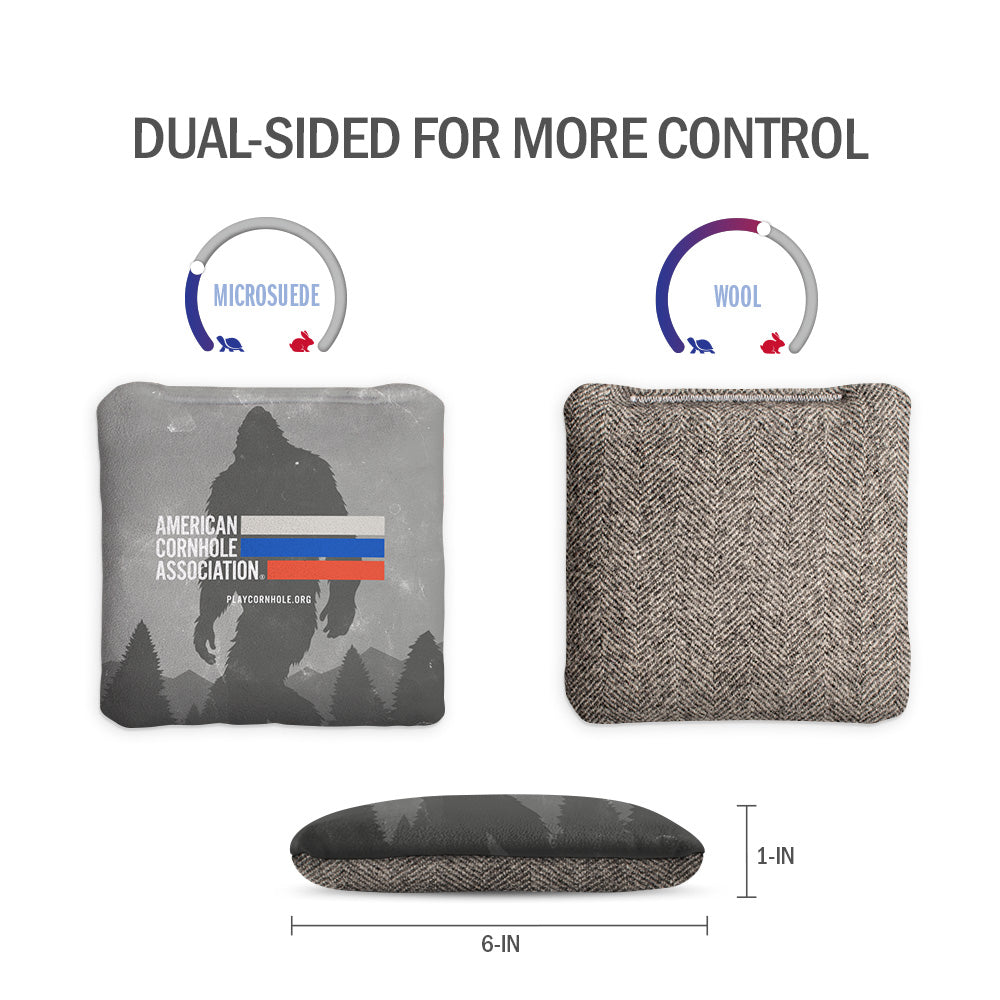 ACA Retro Stripes Sasquatch Scene Synergy Soft Cornhole Bags