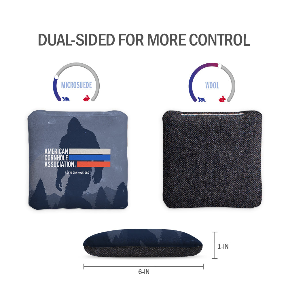 ACA Retro Stripes Sasquatch Scene Synergy Soft Cornhole Bags