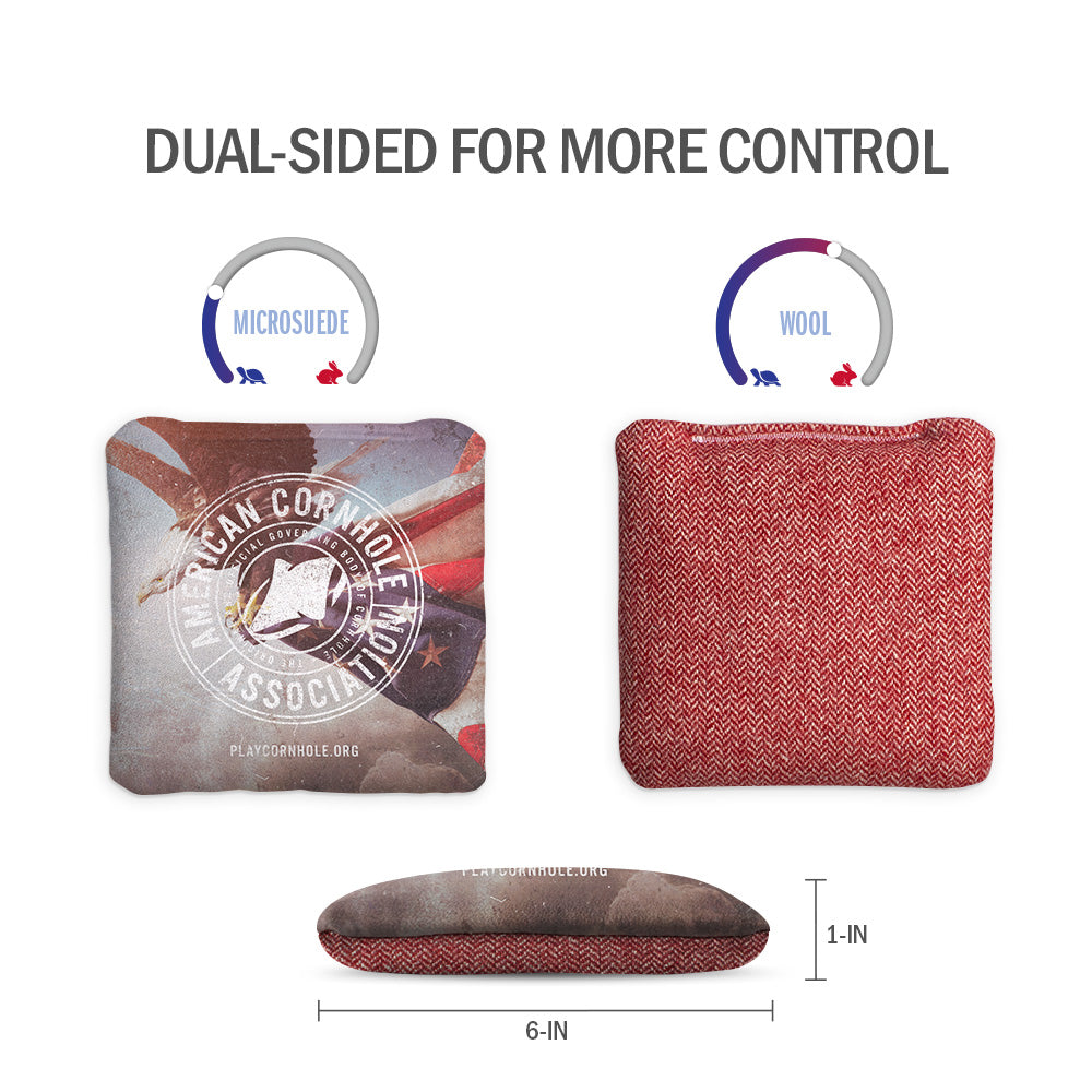 ACA Badge Patriotic Eagle Synergy Soft Cornhole Bags